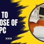 how to dispose of old pc